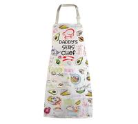 BNQL Dad Apron Daddy's Sous Chef Apron Mens Cooking Apron Daddy Kitchen Apron Pregnancy Reveal for Husband Future Daddy Gift