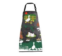BNQL Duck Apron with Pockets Duck Mom Apron Duck Hunters Gifts Farmer Apron Wildlife Aprons Duck Lady Gifts for Duck Lovers (DUCK)