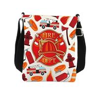BNQL Fire Dept Crossbody Bag Firefighter Gifts Fireman Gifts Fire Department Gifts Retired Gifts Firefighter Cross Body Bag