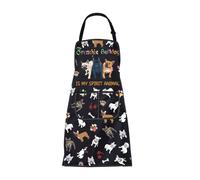 BNQL French Bulldog Apron with Pockets French Bulldog Gifts French Bulldog Is My Spirit Animal French Bulldog Cooking Apron