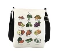 BNQL Fruit And Veggie Crossbody Bag Fruit And Vegetable Gifts Vegetarian Gift Plant Lover Gifts Farmers Market Crossbody Bag