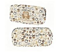 BNQL Funny Cat Pencil Case I Am Not Lazy I Am On Energy Saving Mode