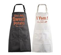 BNQL Funny Couple Apron She's My Sweet Potato I Yam His and Her Matching Apron Bride and Groom Apron Mr and Mrs Wedding Gift