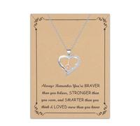 BNQL Gymnastics Necklace Gymnast Girls Gifts Gymnastics Pendant Necklace Inspirational Gymnast Team Gifts Gymnastics Jewelry with Jewelry Box (Gymnastics Necklace Card)