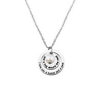 BNQL I Love You a Bushel and a Peck Necklace Gift for Mom Grandma (Silver)