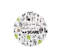 BNQL Jack And Sally Gifts Mirror Life’s No Fun Without A Good Scare Horror Movie Spooky Gifts Christmas Halloween Makeup Mirror