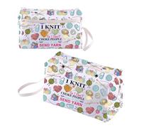 BNQL Knitting Crochet Bag Crochet Lover Gift I Knit So i Don't Choke People Save a Life Send Yarn Bag Yarn Storage Bags Organizer