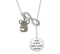 BNQL Koala Bear Necklace Koala Jewelry for Girls Koala Gifts Koala Lover Gifts Just a Girl Who Loves Koalas Pendant Necklace (koala necklace)