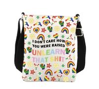 BNQL LGBT Crossbody Bag Lgbt Pride Gifts Equal Rights Gifts Social Justice Gifts Human Rights Gifts Rainbow Cell Phone Sling Bag
