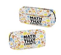BNQL Math Pencil Case Mathematician Gifts Math The Only Subject That Counts Geometrical Formulas Calculations Pencil Pouch