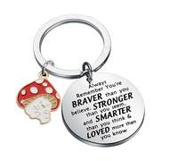BNQL Mushroom Keychain Mushroom Gifts for Mushroom Lover Mushroom Jewelry Gifts Cute Mushroom Keychain Keryring (Mushroom Keychain)