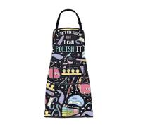BNQL Nail Tech Apron Nail Technician Gifts Nail Stylist Gift i Can't Fix Stupid But I Can Polish Nail Salon Apron for Women
