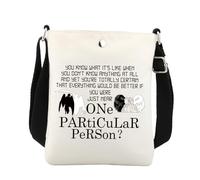 BNQL Omens Crossbody Bag Omens TV Show Inspired Gift Angel and Demon Fans Gift British Fantasy Comedy Lover Gift Shoulder Bag