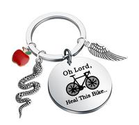 BNQL Omens Keychain Omens Gift for Omens Fan TV Show Gifts British Fantasy Comedy Lover Gift Ineffable Husbands Merch Keychain, Music Note Keychain, Large
