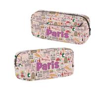 BNQL Paris Pencil Case Paris Travel Gifts for Travellers Eiffel Tower Gifts Eiffel Tower Pen Bag Romantic Paris Cosmetic Bag
