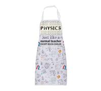 BNQL Physics Teacher Apron Physics Teacher Gifts for Physics Lovers Just Like a Normal Teacher Except Much Cooler Physicist Apron