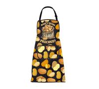 BNQL Potato Apron Potato Gifts Potatoes Lover Gifts Potatoes Merch What's Taters Precious Potato Cooking Apron with Pockets