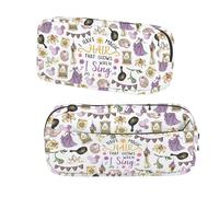 BNQL Princess Pencil Case Pouch Long Hair Princess Gifts I Have Magic Hair that Glows When I Sing Fairy Tales Fans Gift Pencil Bag