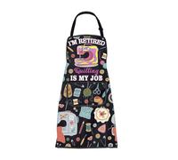 BNQL Quilter Sewing Apron Sewing Gifts for Sewing Lovers Seamstress Gifts I'm Retired Quilting Is My Job Quilting Cooking Apron