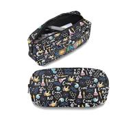 BNQL Science Pencil Case With Zipper Pen Pouch Laboratory Tech Gifts Science Teacher Appreciation Gifts For Scientist Makeup Bag