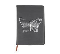 BNQL Serenity Prayer Gifts Butterfly Notebook Journal Christian Sobriety Recovery Gifts Religious Inspirational AA NA Sober Gifts (serenity prayer butterfly notebook)