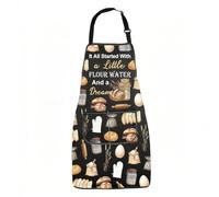 BNQL Sourdough Apron Sourdough Bread Baking Gifts It All Started With a Little Flour Water And A Dream Bread Baking Aprons