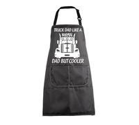BNQL Truck Dad Apron Truck Driver Gifts Funny Truck Dad Gift Like a Normal Dad but Cooler Trucker Gift Cooking Kitchen Apron