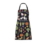 BNQL Vegan Apron Vegan Lovers Gifts Vegan Gifts Animals Are My Friends I Don't Eat My Friends Vegetarian Apron Vegan Chef Apron