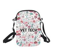 BNQL Vet Tech Crossbody Bag Veterinary Technician Gift Vet Tech Life Gifts Veterinary Nurse Gifts Veterinarian Appreciation Gifts