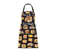 BNQL Waffle Apron Gifts Breakfast Lover Gifts Don't Be a That Waffle Kitchen Baking Chef Apron Pancake Maker Apron With Pockets