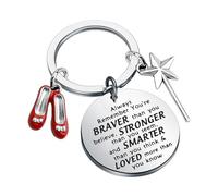 BNQL Wizard Oz Gift Keychain Dorothy Ruby Gift Wizard Oz Inspired Keychain Ruby Red Slipper Keychain Dorothy Jewelry Gift, Wizard Oz Gift Keychain, L