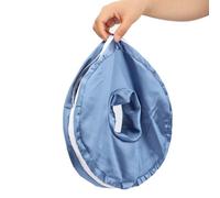 BNRendles Washable Ear Piercing Pillowcase Luxury Satin Ear Hole Silky Pillowcase for Pierced Ear Side Sleepers Ear Inflammation Pressure Sore Pain Relief Support Neck Head HazeBlue