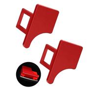 BNREOZA 2 x Universal Auto Parts Aluminum Car Adapter for Most Cars, Trucks and Vans (Red)