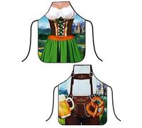 BNREOZA Cooking Apron, Fun BBQ Apron, Adjustable Kitchen Apron, Oktoberfest Apron, Work Painting Apron, Gardening Apron, Ceramic Art, a