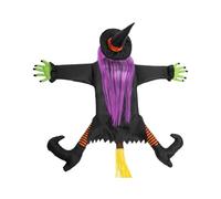 BNREOZA Witch on the Collapse Tree, Halloween Witch Decorations for Outdoor Garden Logs or Pillar Gate Decorative Witch Trick (Approx 100cm High)