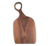 bnsggl Natural Walnut Wooden Cutting Board Wood Chopping Board Fruit Cheese Bread Tray Pizza Sushi Food Plate with Hole