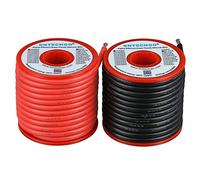 BNTECHGO 12 Gauge Silicone Wire Spool 50 ft Ultra Flexible High Temp 200 deg C 600V 12 AWG Silicone Wire 680 Strands of Tinned Copper Wire 25 ft Black and 25 ft Red Stranded Wire for Model Battery