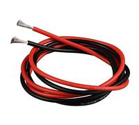 BNTECHGO 14 Gauge Silicone Wire Ultra Flexible 6 ft high temp 200 deg C 600V 14 AWG Silicone Wire 400 Strands of Tinned Copper Wire Stranded Wire Model Battery Cable Black and Red Each Color 3 ft