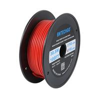 BNTECHGO 16 Gauge Silicone Wire Spool 100 ft Red Flexible 16 AWG Stranded Tinned Copper Wire
