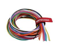 BNTECHGO 18 Gauge Silicone Wire Kit Ultra Flexible 10 Color High Resistant 200 deg C 600V Silicone Rubber Insulation 18 AWG Silicone Wire 150 Strands of Tinned Copper Wire Stranded Wire Cable