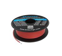 BNTECHGO 18 Gauge Silicone wire spool 250 ft Red Flexible 18 AWG Stranded Tinned Copper Wire