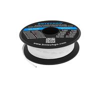 BNTECHGO 18 Gauge Silicone Wire Spool 250 ft White Flexible 18 AWG Stranded Tinned Copper Wire