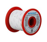 BNTECHGO 18 Gauge Silicone Wire Spool White 100 ft Ultra Flexible High Temp 200 deg C 600V 18 AWG Silicone Rubber Wire 150 Strands of Tinned Copper Wire Stranded Wire for Model Low Impedance