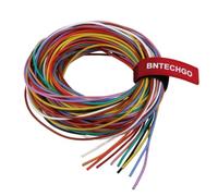 BNTECHGO 20 Gauge Silicone Wire Kit Ultra Flexible 10 Color High Resistant 200 deg C 600V Silicone Rubber Insulation 20 AWG Silicone Wire 100 Strands of Tinned Copper Wire Stranded Wire Model