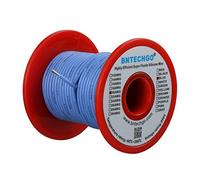 BNTECHGO 20 Gauge Silicone Wire Spool Blue 100 ft Ultra Flexible High Temp 200 deg C 600V 20 AWG Silicone Rubber Wire 100 Strands of Tinned Copper Wire Stranded Wire for Model Low Impedance