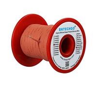 BNTECHGO 20 Gauge Silicone Wire Spool Orange 100 ft Ultra Flexible High Temp 200 deg C 600V 20AWG Silicone Rubber Wire 100 Strands of Tinned Copper Wire Stranded Wire for Model Low Impedance