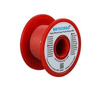 BNTECHGO 20 Gauge Silicone Wire Spool Red 50 ft Ultra Flexible High Temp 200 deg C 600V 20 AWG Silicone Rubber Wire 100 Strands of Tinned Copper Wire Stranded Wire for Model Low Impedance