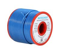 BNTECHGO 22 AWG 1007 Electric wire 22 Gauge PVC 1007 Wire Solid Wire Hook Up Wire 300V Solid Tinned Copper Wire Blue 100 ft Per Reel For DIY