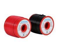 BNTECHGO 22 AWG 1007 Electric wire 22 Gauge PVC 1007 Wire Solid Wire Hook Up Wire 300V Solid Tinned Copper Wire Red and Black Each Color 100 ft Per Reel For DIY