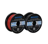BNTECHGO 22 AWG Silicone Wire Red Black 250ft Stranded Tinned Copper Wire